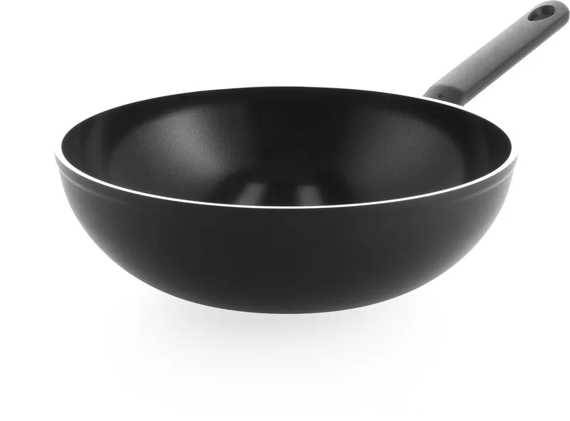 Easy Induction Wokpan 30cm - 4.2L - PFAS-vrije antikleeflaag - Wokpan Inductie - Keramische wokpan - Ovenbestendig tot 160°C - Koudgrepen - Zonder deksel - Zwart fra BK i Sort – produktbillede