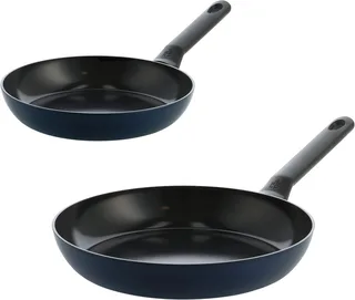 Enjoy Koekenpannenset 2-delig - 24/28cm - PFAS-vrije antikleeflaag - Pannenset inductie - Keramische pan - Ovenbestendig tot 160°C - Koudgrepen