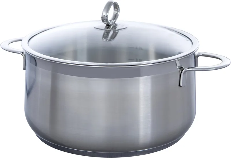 Excellent RVS Soeppan Ø24cm - 5.0L - Inductie soeppan - Vaatwasserbestendig - Ovenbestendig tot 230° - met deksel - maatverdeling - Zilver fra BK i Silver_colored_matt – produktbillede