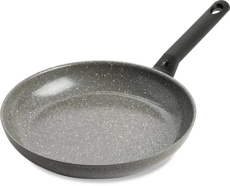 Granite Ceramic keramische koekenpan 30cm – inductie koekenpan – zonder deksel – ovenbestendig tot 160°C – koudgreep – PFAS‑vrij – Grijs by BK in Grey – product photo