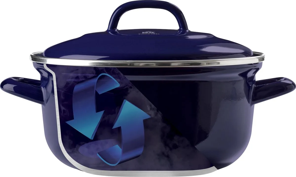 Indigo Stoofpot - 22 cm/3,25 l - Blue de BK en Bleu – photo produit