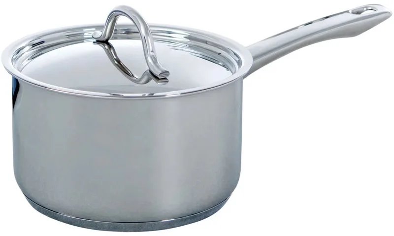 Profiline steelpan 16 cm met deksel by BK in Silver_colored_gloss – product photo