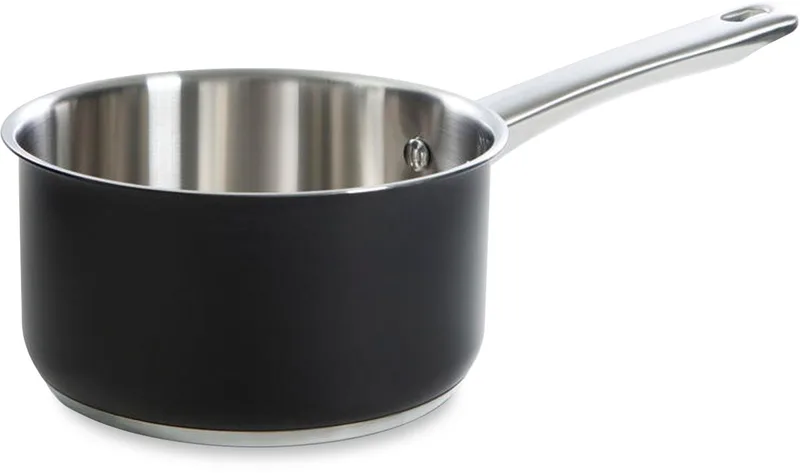 Purity sauspan 16 cm - inductie - RVS - zwart de BK en Noir – photo produit
