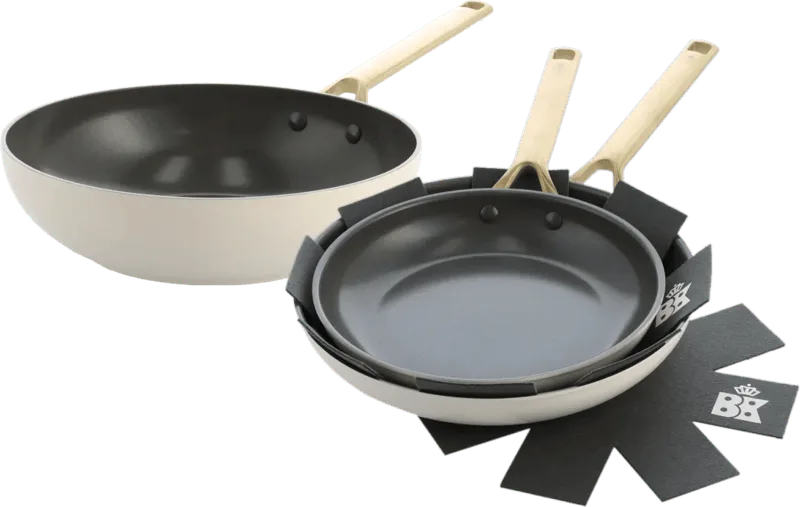 Sublime Koekenpannenset 24 + 28 cm + Wokpan 28 cm van BK – productfoto