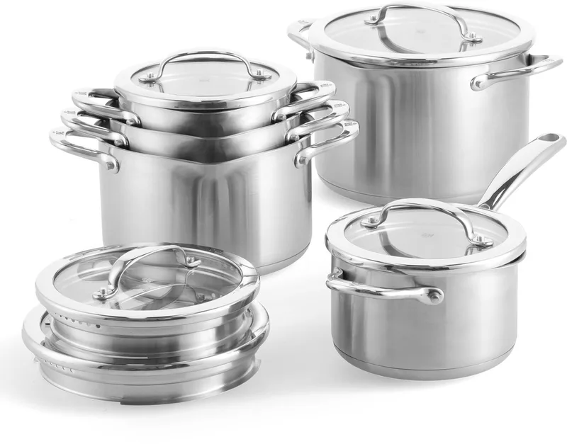 Twist pannenset 5-delig - PFAS-vrij by BK in Silver – product photo