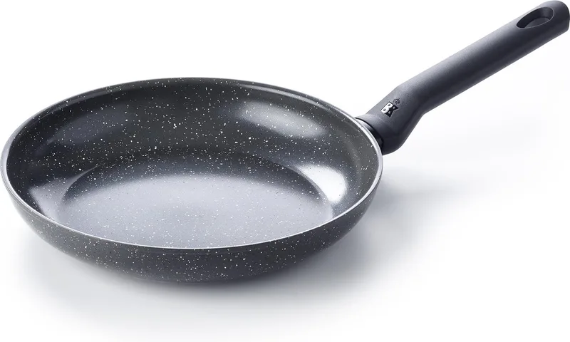 Universe Koekenpan 24cm - PFAS-vrije antikleeflaag - Koekenpan inductie - Keramische koekenpan - Ovenbestendig tot 160°C - Koudgreep - Zwart/Graniet de BK en Noir – photo produit