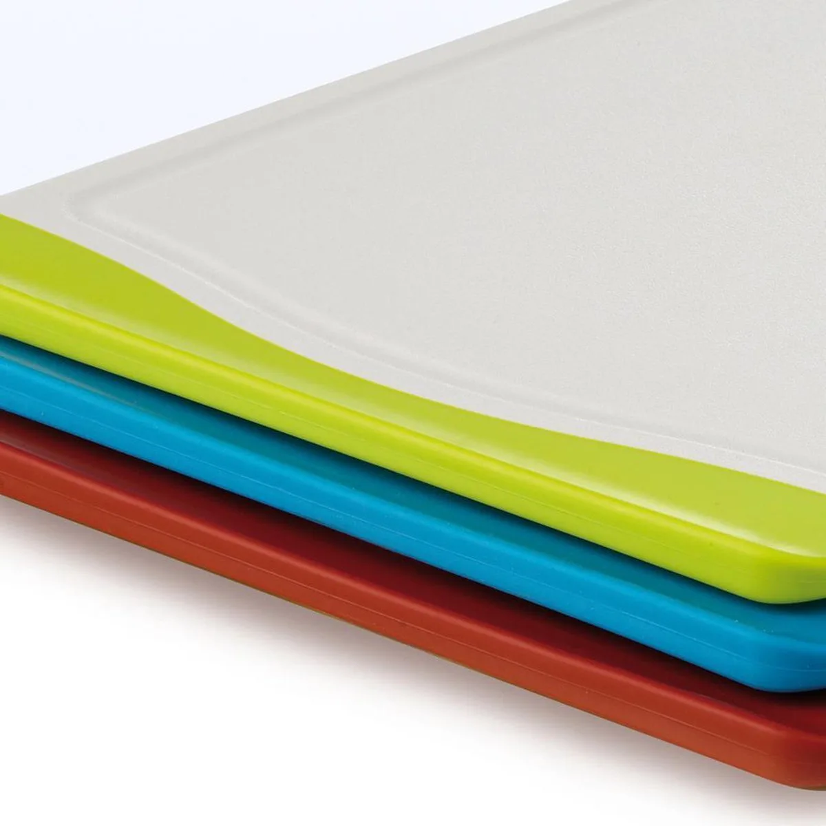 Universele Snijplank - 25x36cm - 3-delige Snijplankenset - Cutting Board voor Vlees, Groente, Vis - Vaatwasserbestendig van BK in Wit – productfoto