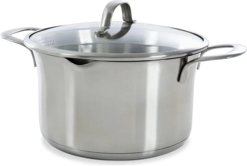 Wave soeppan 24 cm van BK in Zilver – productfoto