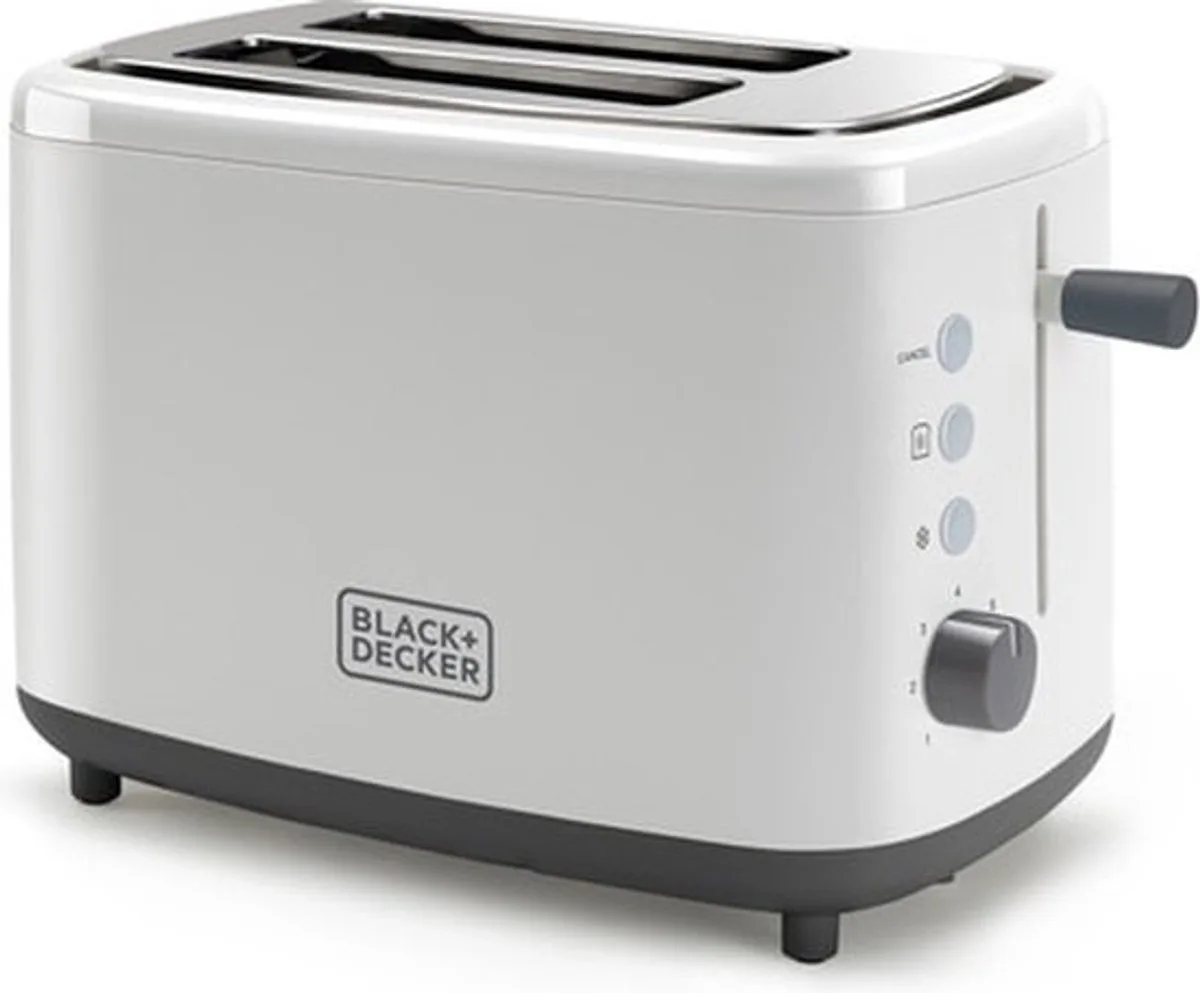 BXTO820E broodrooster 2 snede(n) 820 W van Black+Decker in Wit – productfoto