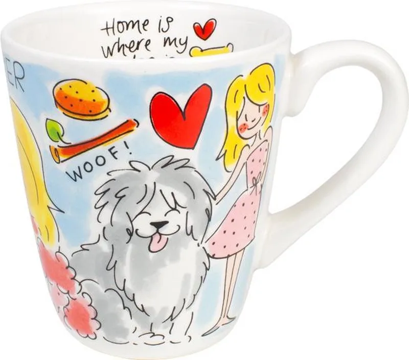 Beker - Dog Lover - 0,35L van Blond Amsterdam in Meerkleurig – productfoto