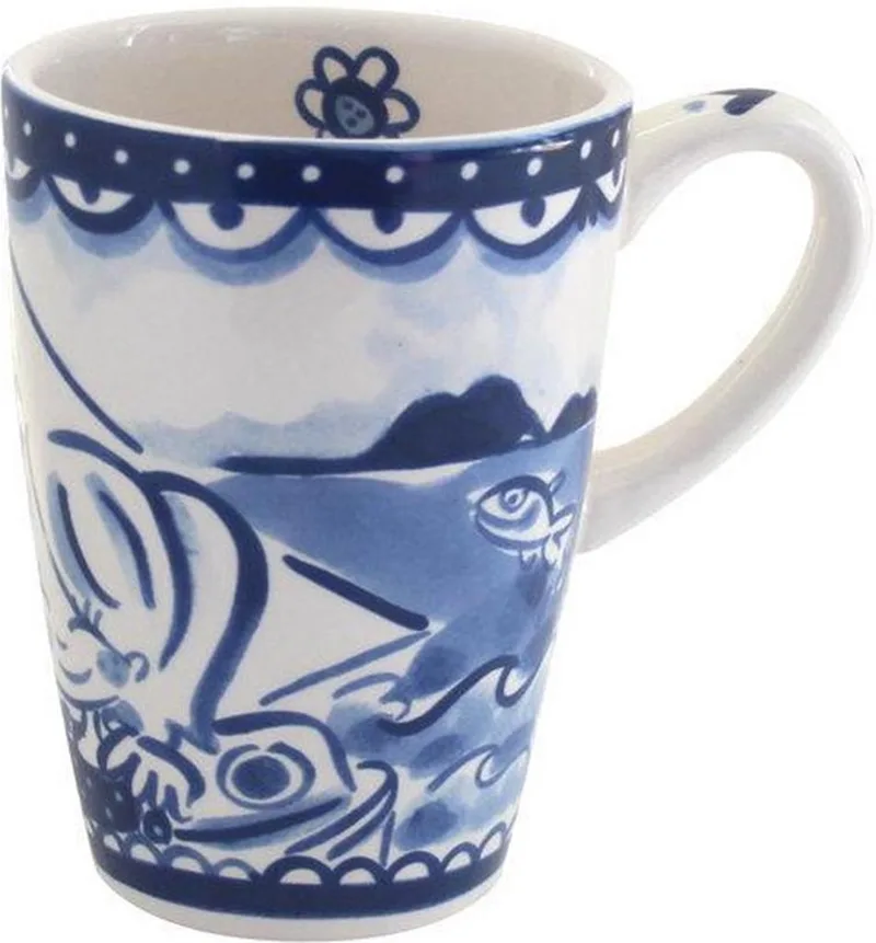 Beker XL Delfts Blond van Blond Amsterdam in Blauw – productfoto