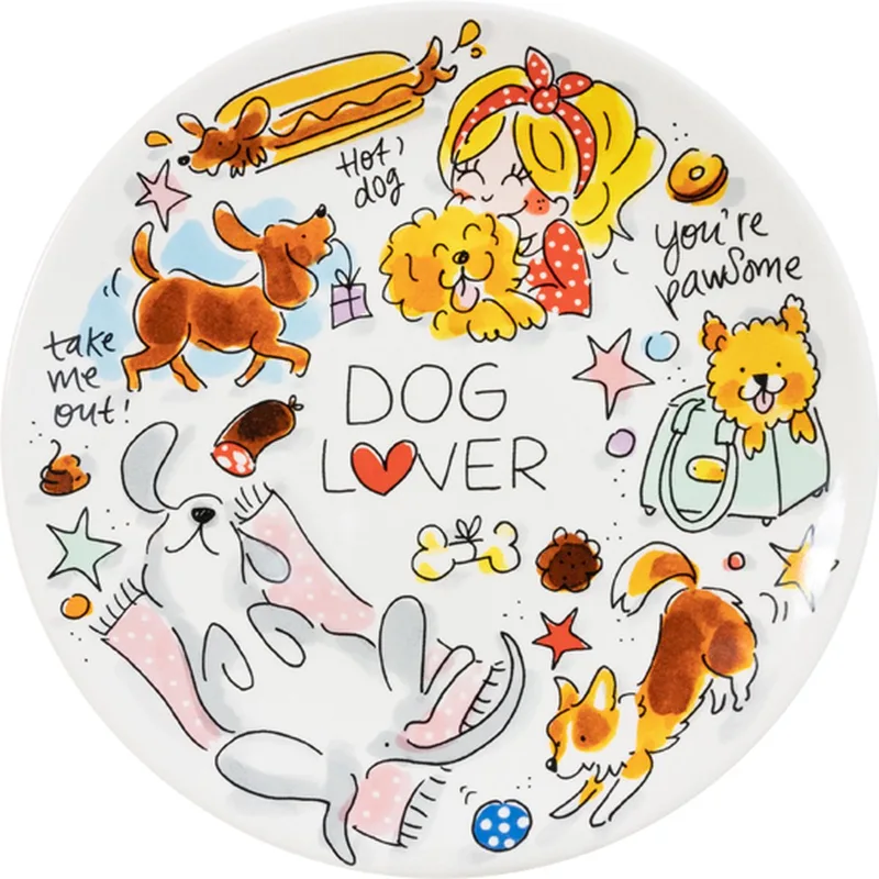 Bord Dog Lover 22 CM by Blond Amsterdam in Multicolour – product photo