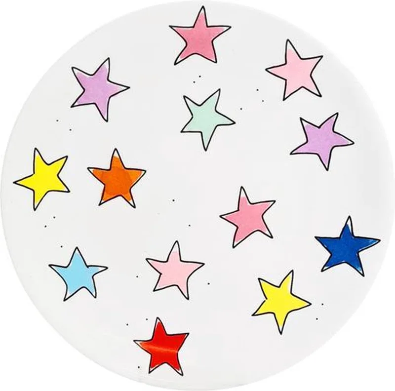 Bord - Star - Ø 18 cm by Blond Amsterdam in Multicolour – product photo