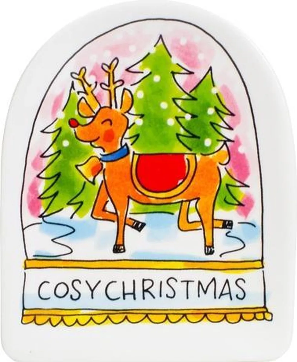 Christmas 3D bord Cosy - 12 cm van Blond Amsterdam in Meerkleurig – productfoto