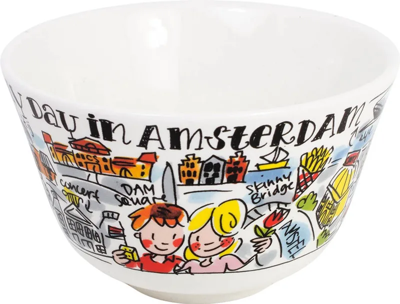 City Amsterdam Kom - Ø 14 cm van Blond Amsterdam in Meerkleurig – productfoto
