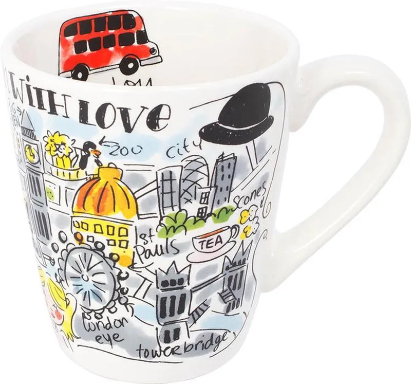 City Londen Mok - 350 ml van Blond Amsterdam in Meerkleurig – productfoto