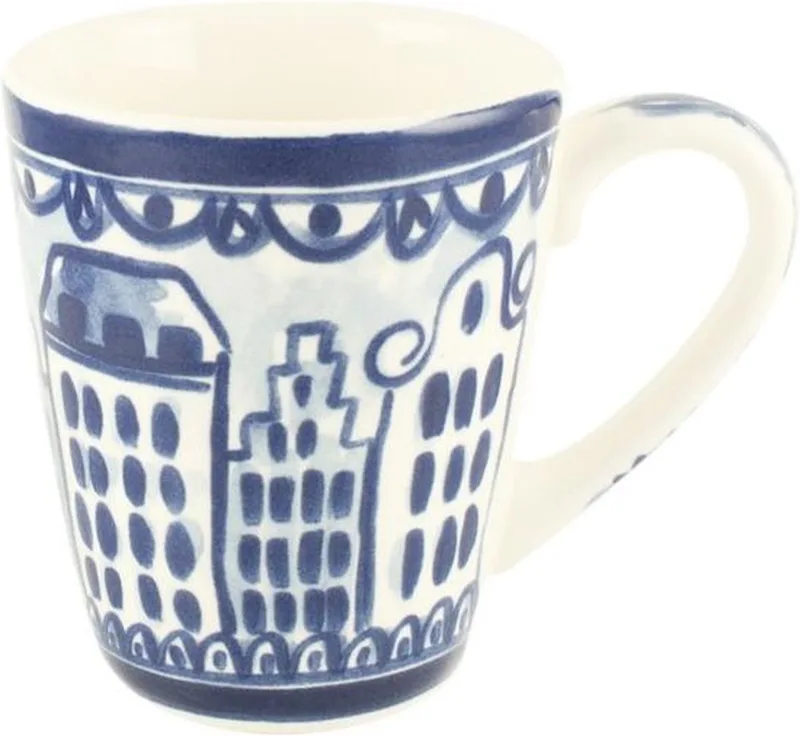 Delfts Blond Mok - Molen - Aardewerk by Blond Amsterdam in Blue – product photo