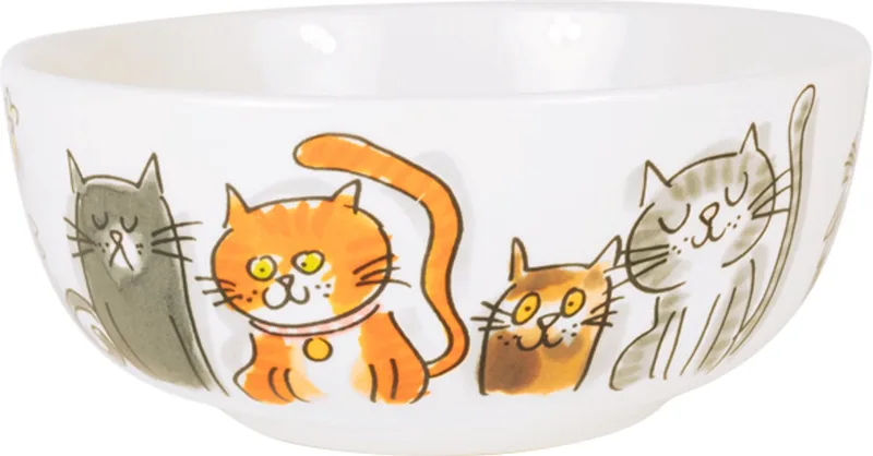 Dier: Kom 15 cm Cats Mix by Blond Amsterdam in Multicolour – product photo