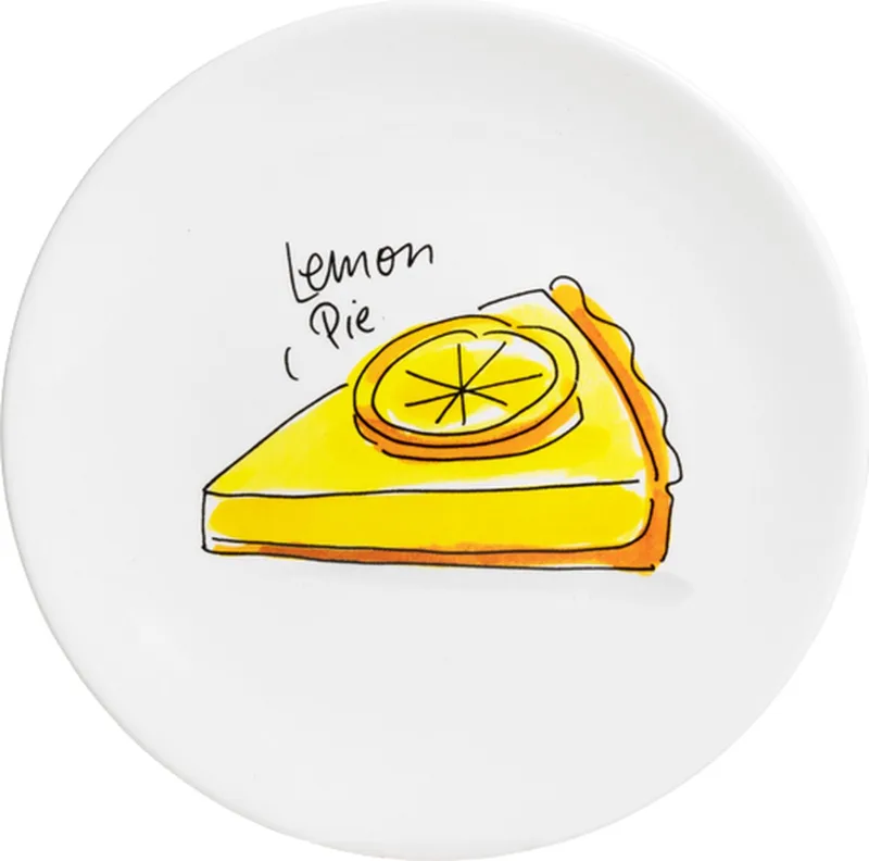 Even Bijkletsen: Bord Lemon Pie, 18cm by Blond Amsterdam in Multicolour – product photo