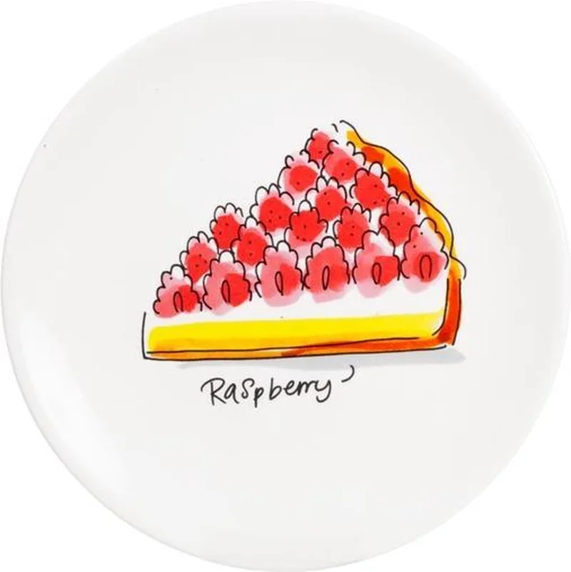 Even Bijkletsen - Cake Plate Raspberry -18 Cm by Blond Amsterdam in Multicolour – product photo