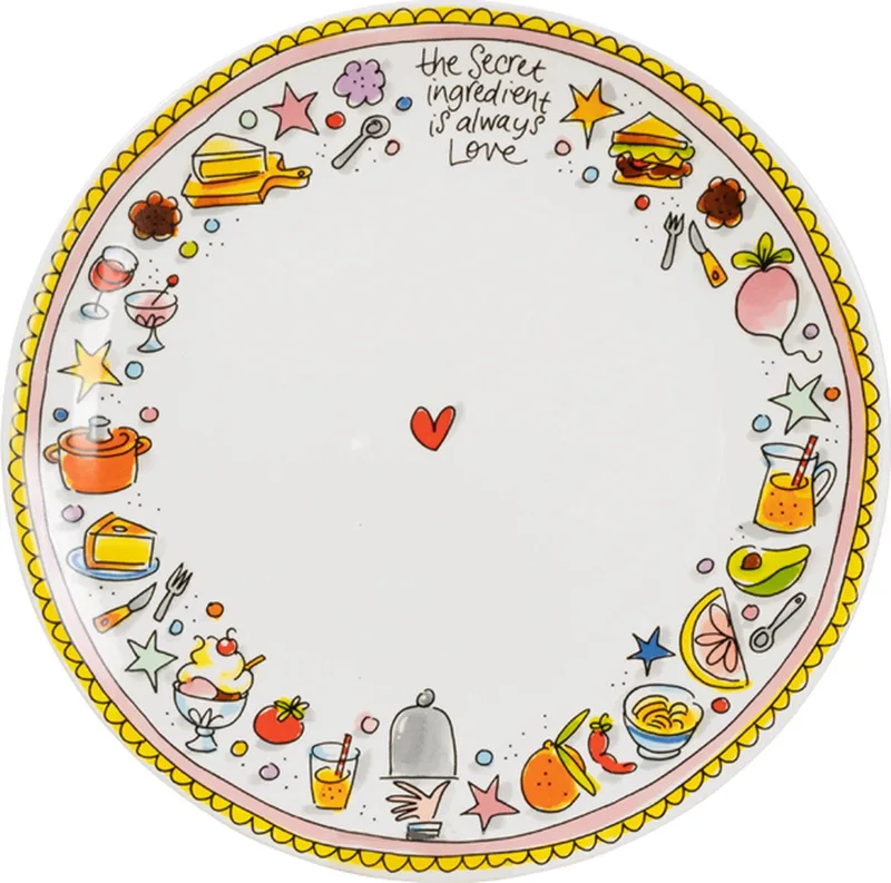 Even Bijkletsen: Dinerbord 26 cm roze by Blond Amsterdam in Multicolour – product photo