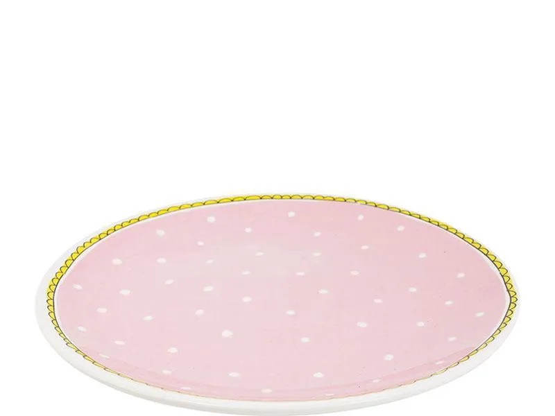 Even Bijkletsen Dinerbord - Stippen - Ø 26 cm by Blond Amsterdam in Multicolour – product photo