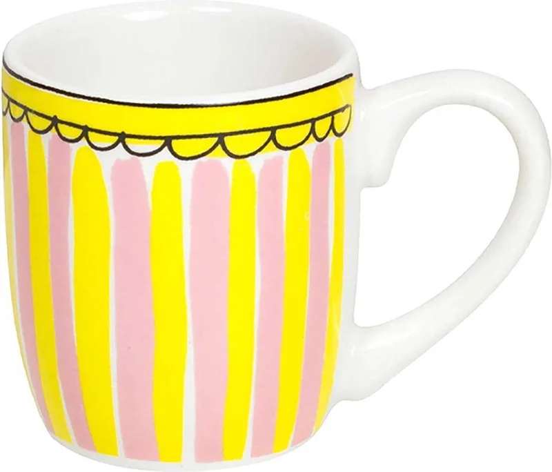 Even Bijkletsen - Espresso kopje - Stripe - 50 ml by Blond Amsterdam in Multicolour – product photo