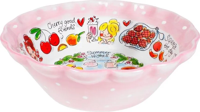 Even Bijkletsen Fruit Schaal - Ø 24 cm van Blond Amsterdam in Meerkleurig – productfoto