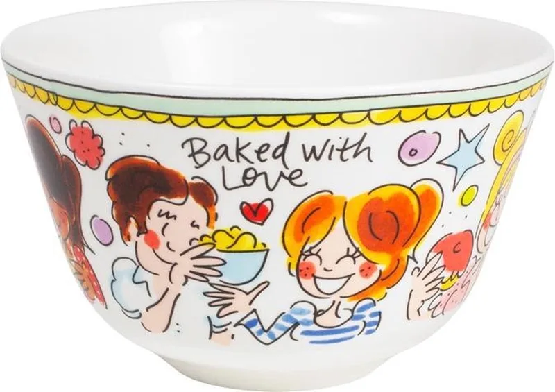 Even Bijkletsen kom Ø14 cm - mint rand by Blond Amsterdam in Blank – product photo