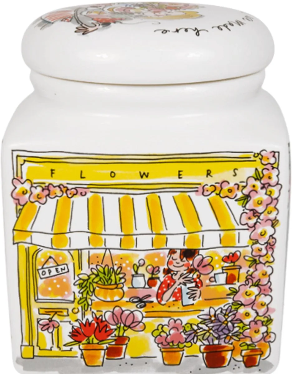 Even Bijkletsen: storage jar shop 16x20 cm de Blond Amsterdam en Multicolore – photo produit
