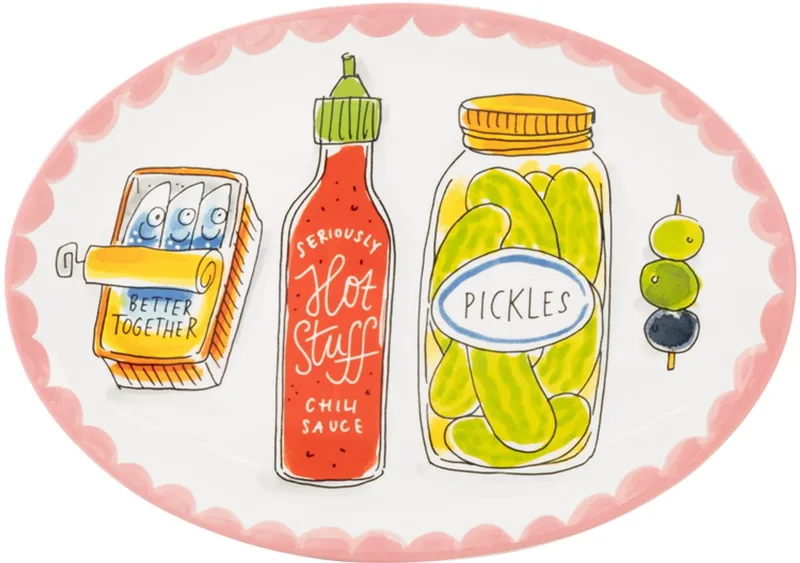 Every Day: Bord 27 cm Food Icons by Blond Amsterdam in Multicolour – product photo