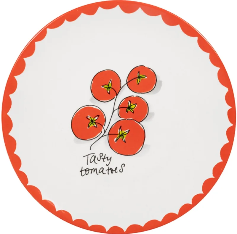 Everyday: bord 22 cm Tomatoes by Blond Amsterdam in Red – product photo