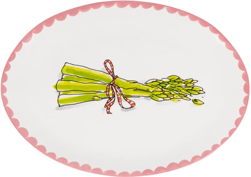 Everyday: ovale schaal 27 cm Asparagus by Blond Amsterdam in Multicolour – product photo