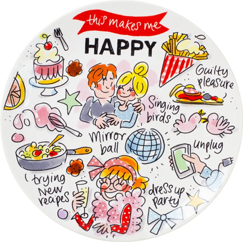 Happy - Bord 18cm by Blond Amsterdam in Multicolour – product photo