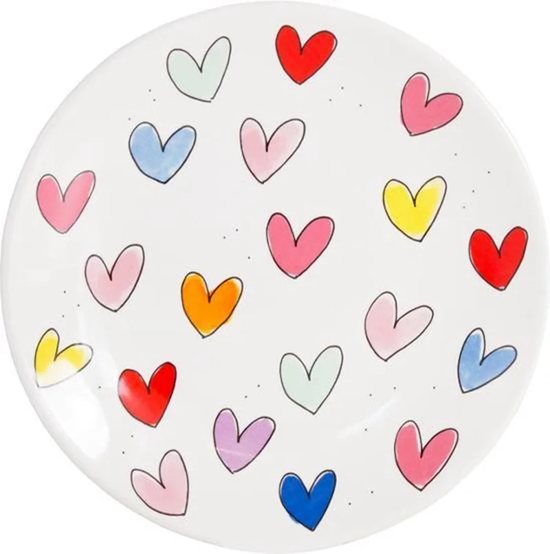 Hearts Bord - Hearts - Ø22cm de Blond Amsterdam en Multicolore – photo produit