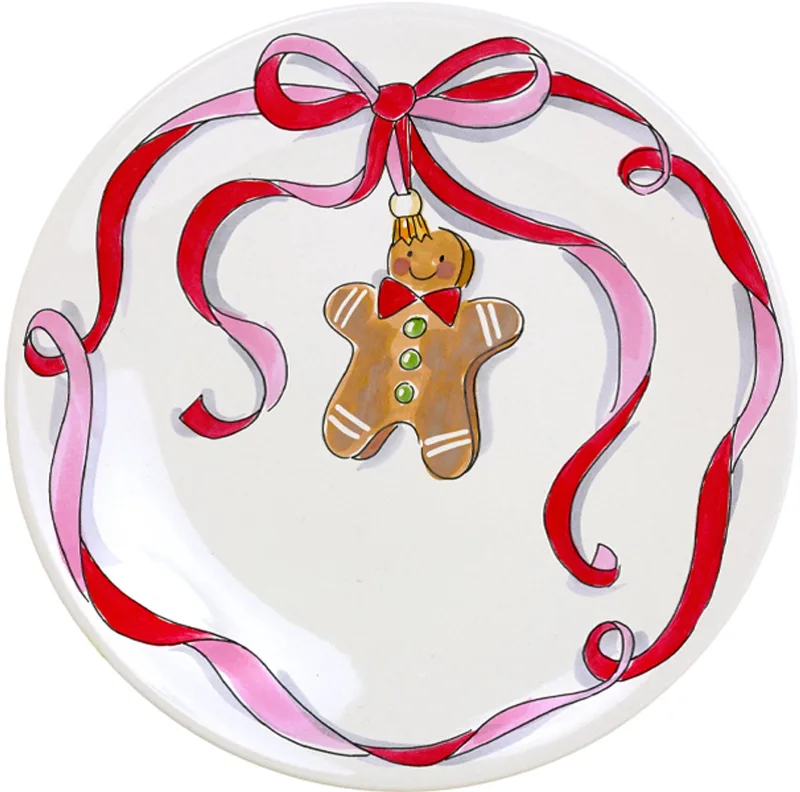 Kerst: Bord 26 cm Gingerbread fra Blond Amsterdam i Flerfarvet – produktbillede