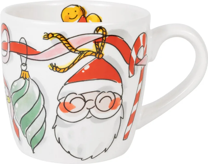 Kerst: Cappuccino beker 0,5L Ribbon by Blond Amsterdam in Multicolour – product photo