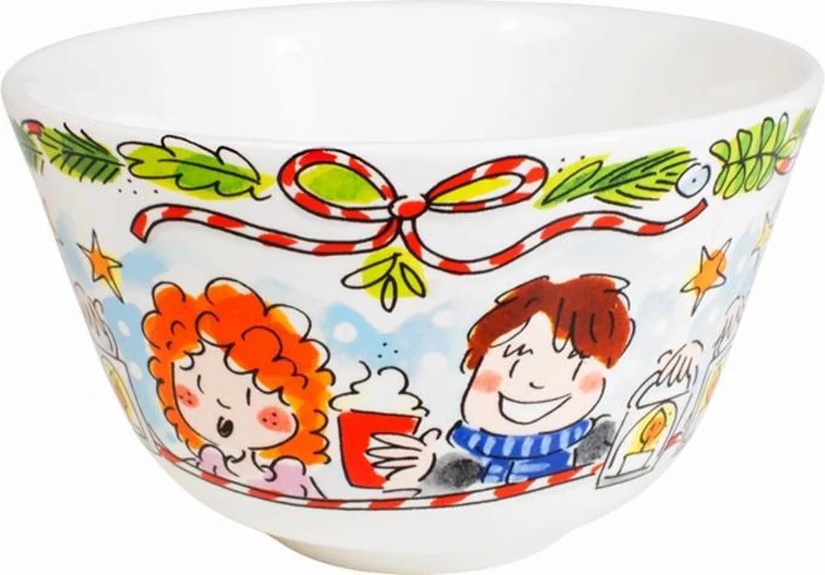 Kerst Specials Kom - Christmas van Blond Amsterdam in Meerkleurig – productfoto