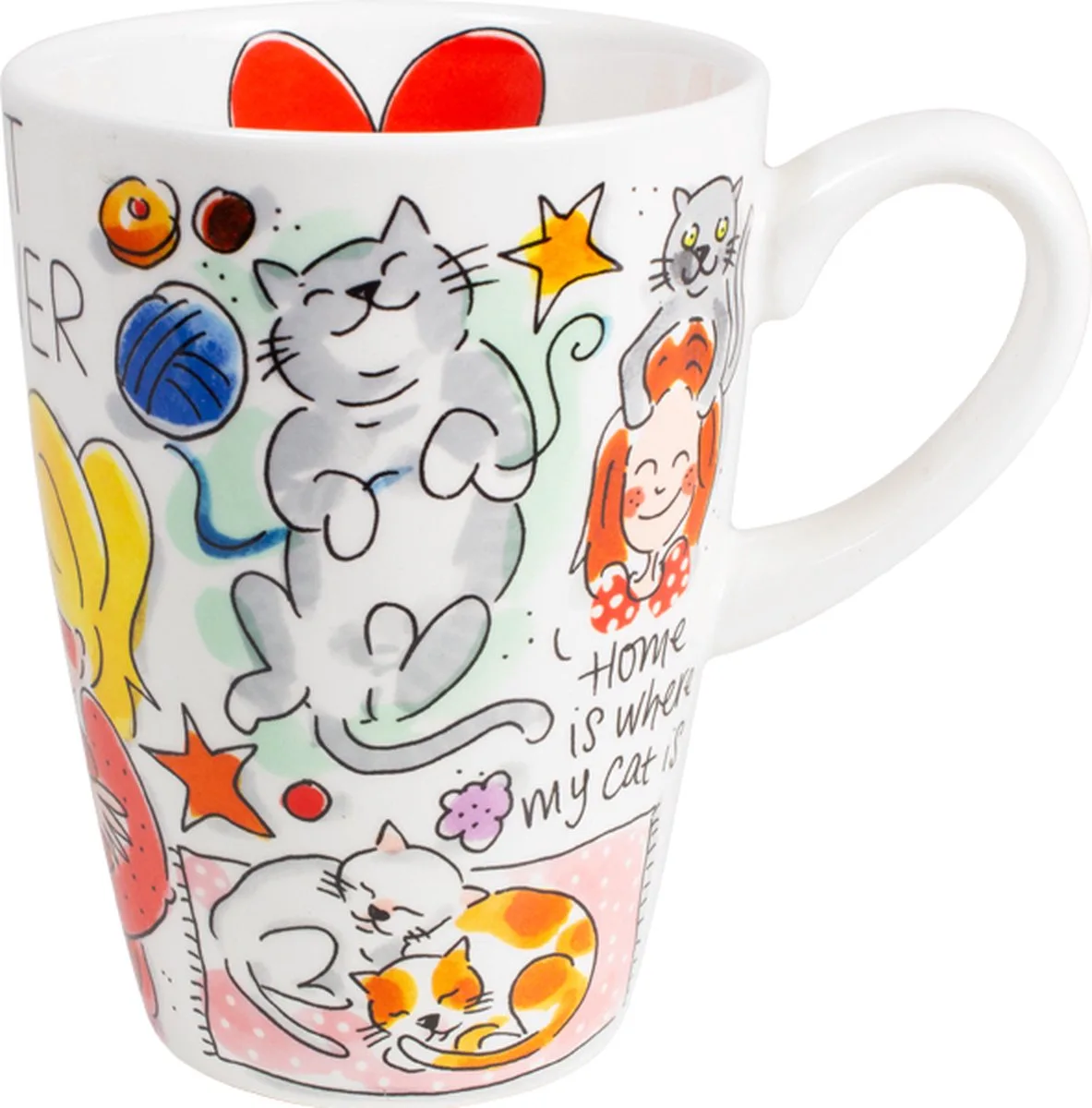Mok Cat Lover Xl de Blond Amsterdam en Bleu – photo produit