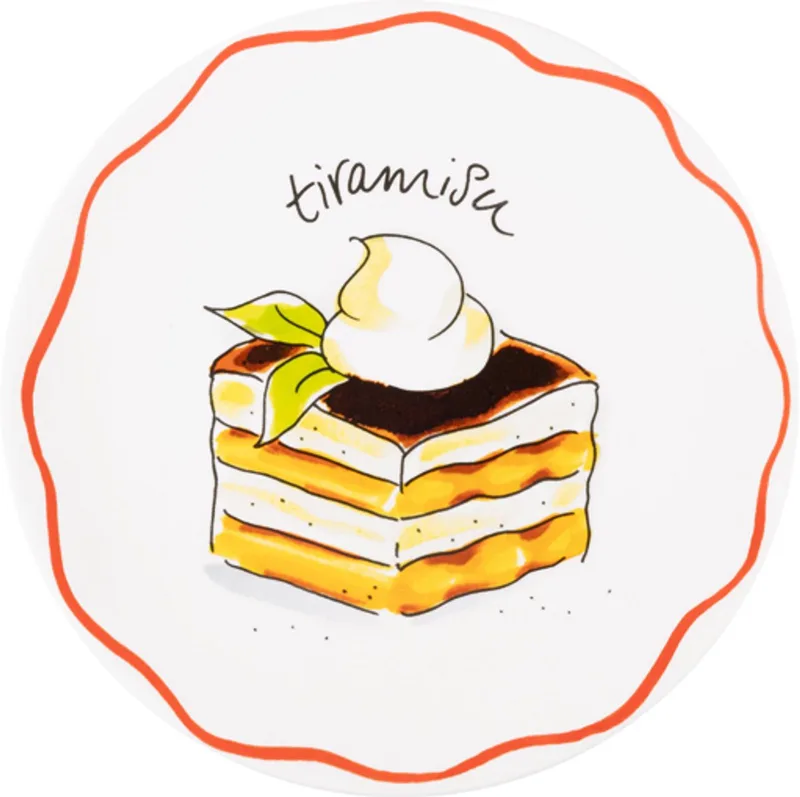 Pasta: bord 18 cm tiramisu by Blond Amsterdam in Multicolour – product photo