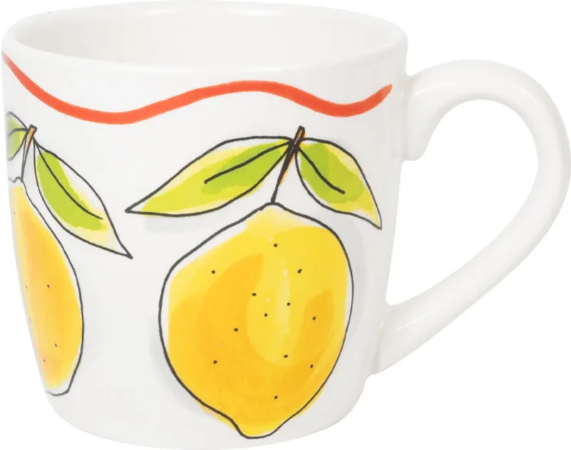 Pasta: cappuccino beker 0,5L lemon by Blond Amsterdam in Multicolour – product photo