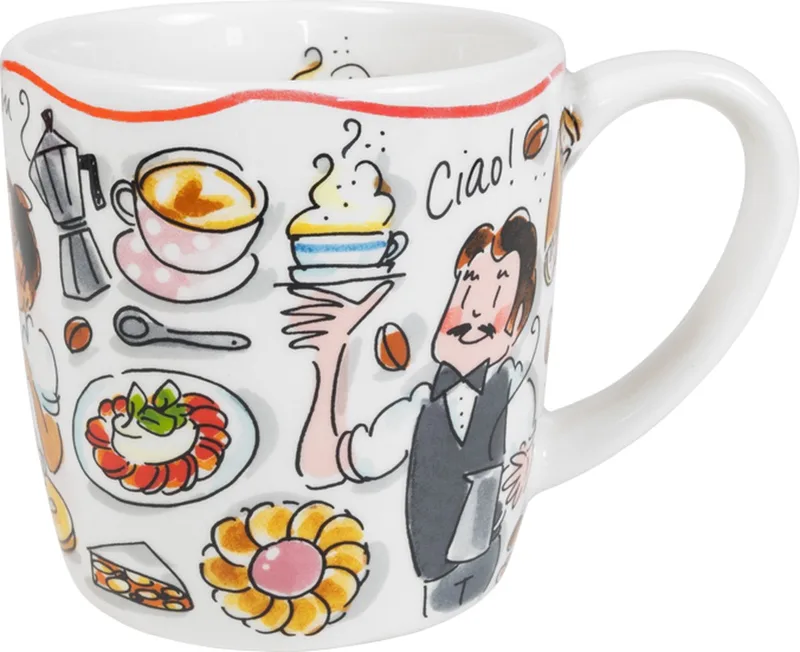 Pasta: Cappuccino Mug 0,5L by Blond Amsterdam in Multicolour – product photo