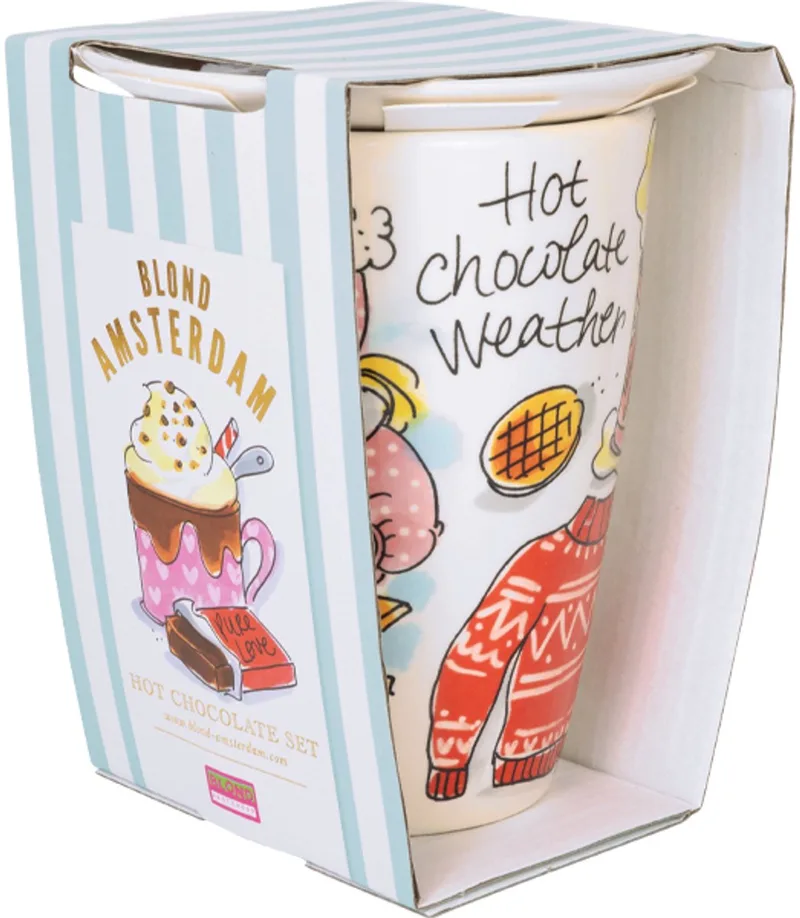 Specials,: Chocolate Set XL beker & petit four blauw von Blond Amsterdam in Mehrfarbig – Produktfoto