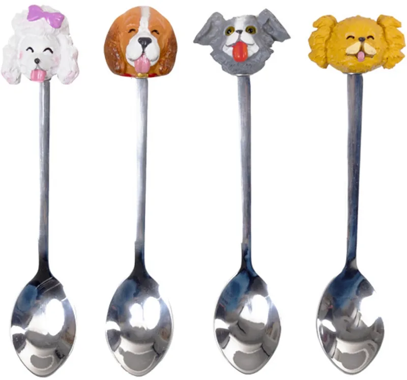 Specials, Dier: set theelepels Dog by Blond Amsterdam in Multicolour – product photo