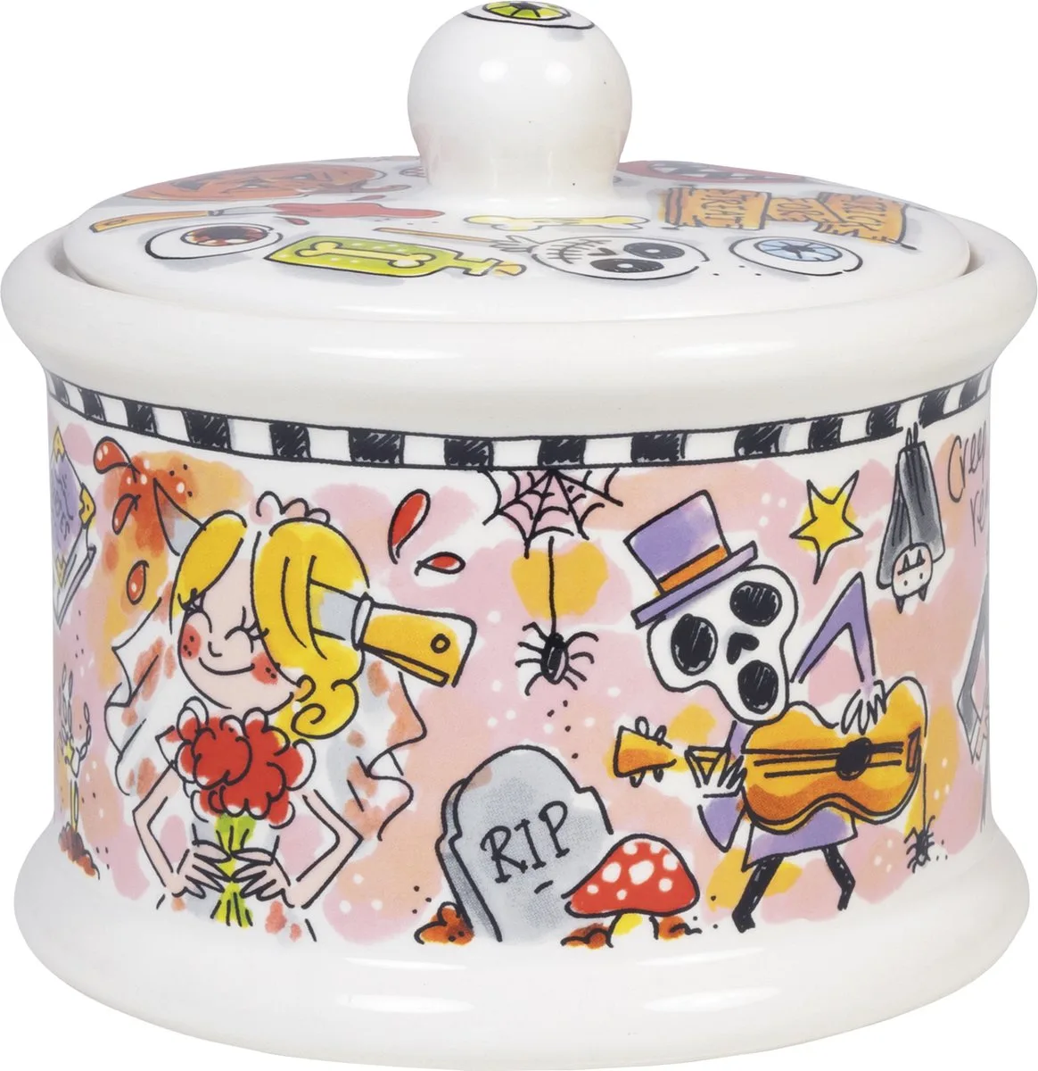 Specials, Halloween: voorraadpot 14x12,5 cm van Blond Amsterdam in Meerkleurig – productfoto