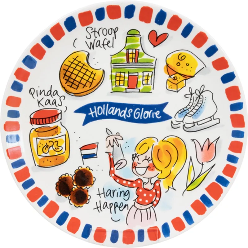 Specials Hollands Glorie Bord ø18cm van Blond Amsterdam in Meerkleurig – productfoto