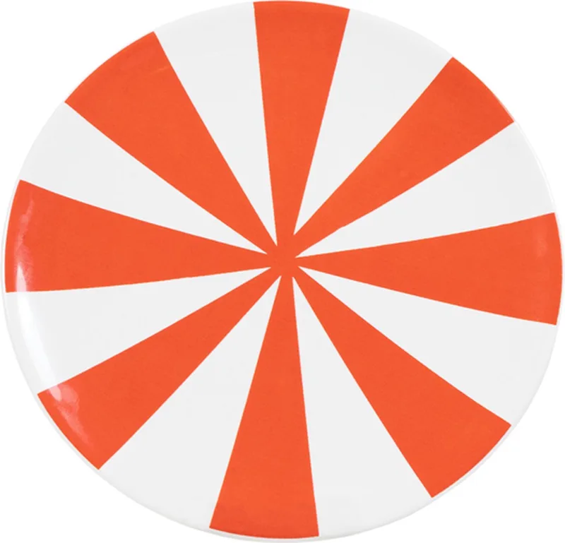 Specials, Kerst:Bord 18cm, red stripe by Blond Amsterdam in Multicolour – product photo