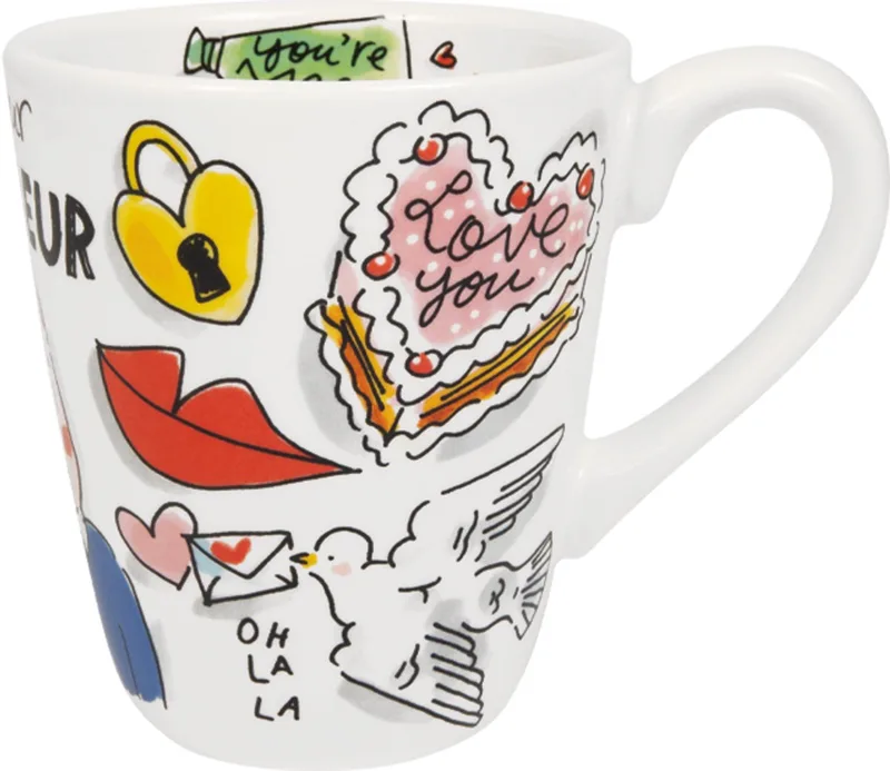 Specials, Love: beker 0,35l Monsieur von Blond Amsterdam in Mehrfarbig – Produktfoto