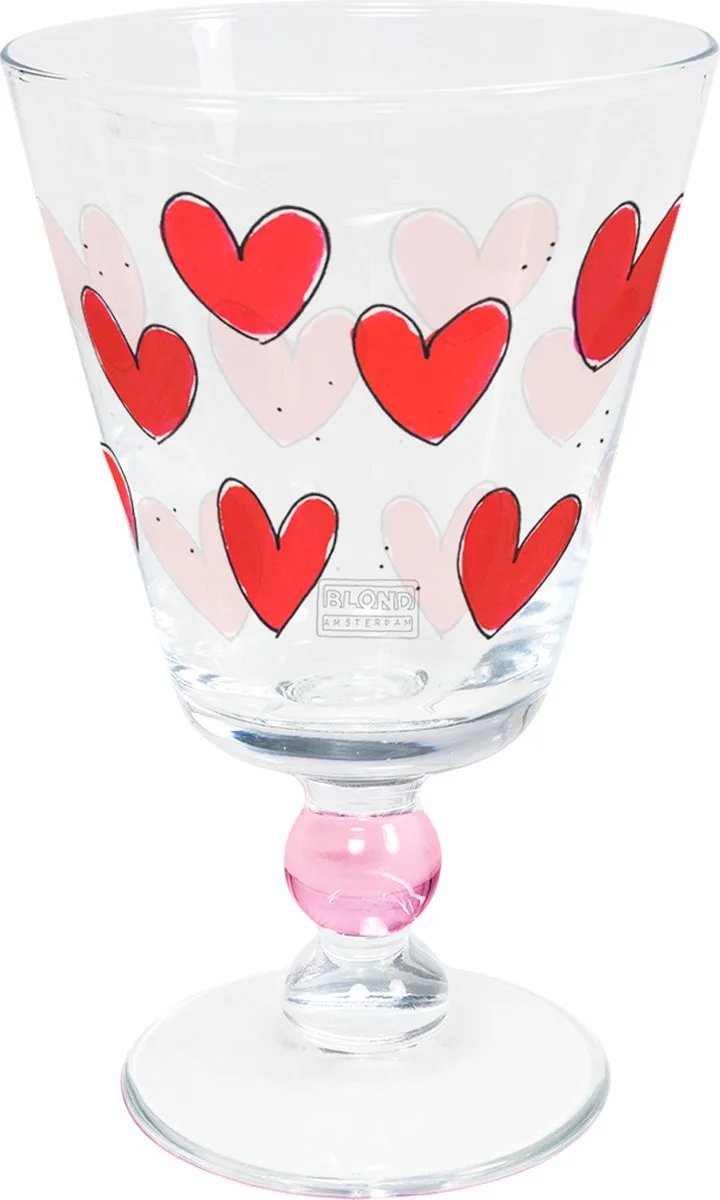 Specials, Love: wijnglas Hearts van Blond Amsterdam in Rood – productfoto