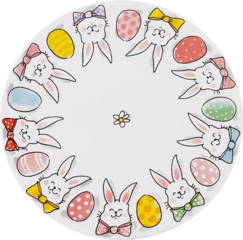 Specials. Pasen: bord 22 cm bunny by Blond Amsterdam in Multicolour – product photo